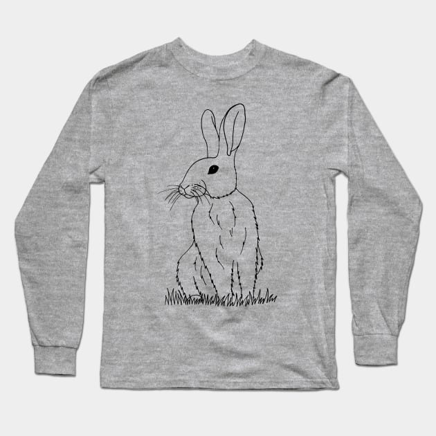 Rabbit Long Sleeve T-Shirt by senkova